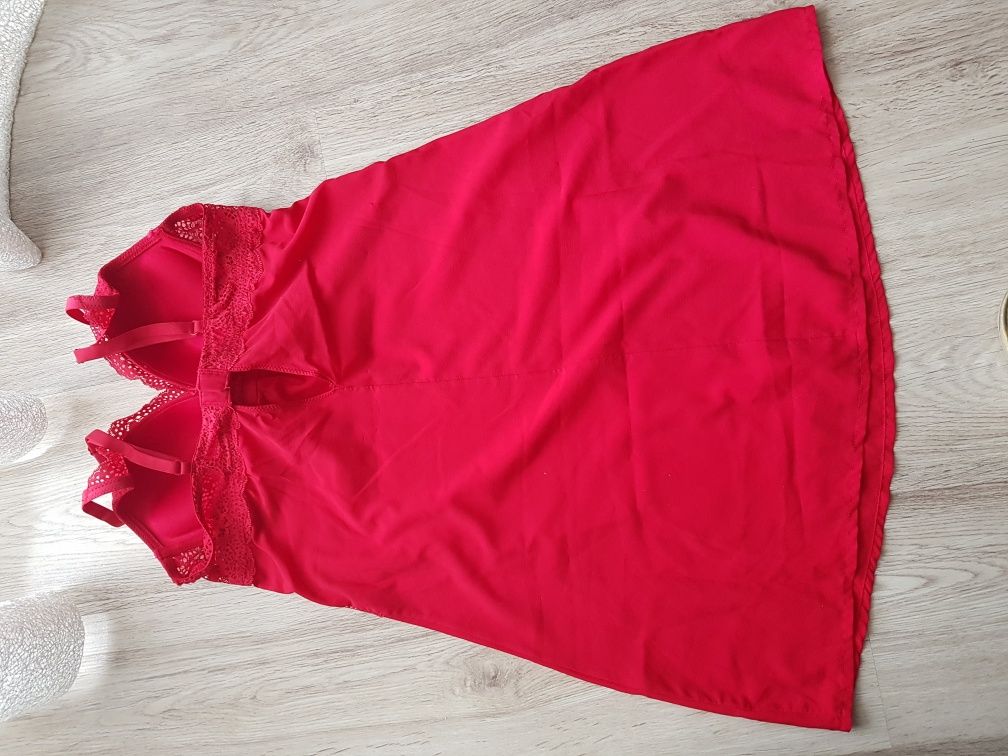 Haleczka H&M Halka, koszulka czerwona S jak nowa