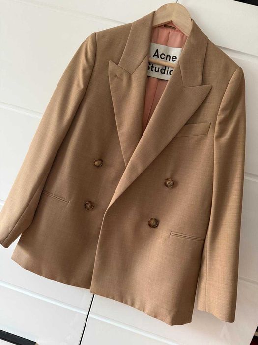 Oryginalny żakiet marynarka dwurzędowa damska Acne Studios