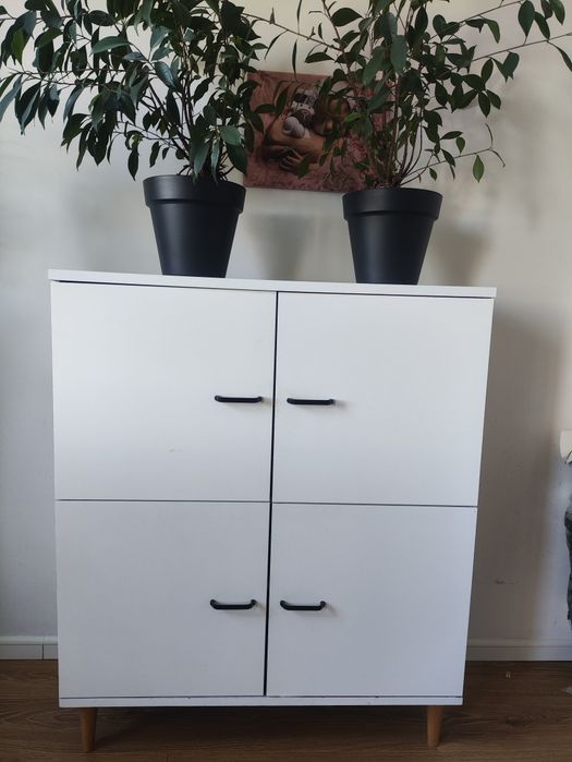 Komoda styl skandynawski regał na ubrania szafka z półkami industrialn