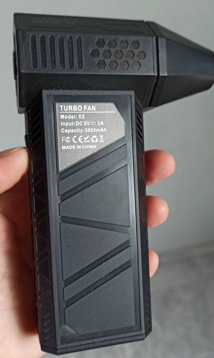 Mini Ventilador Turbo Jet, Espanador de Ar Elétrico 130000RPM