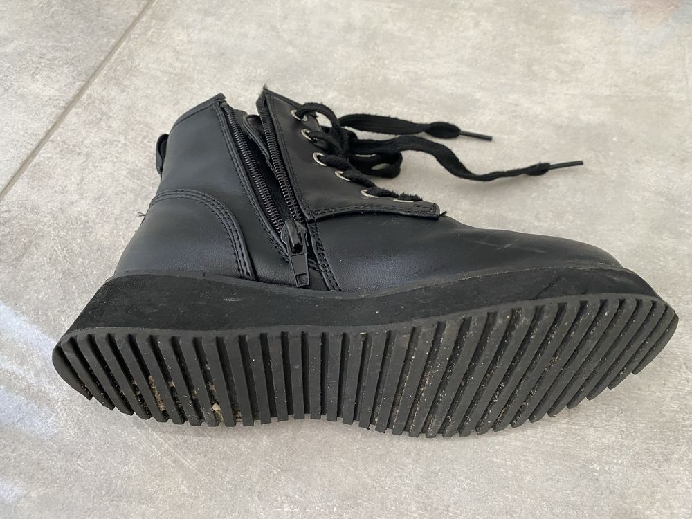 Trapery kozaki botki Steve Madden dla dziewczynki 31 czarne