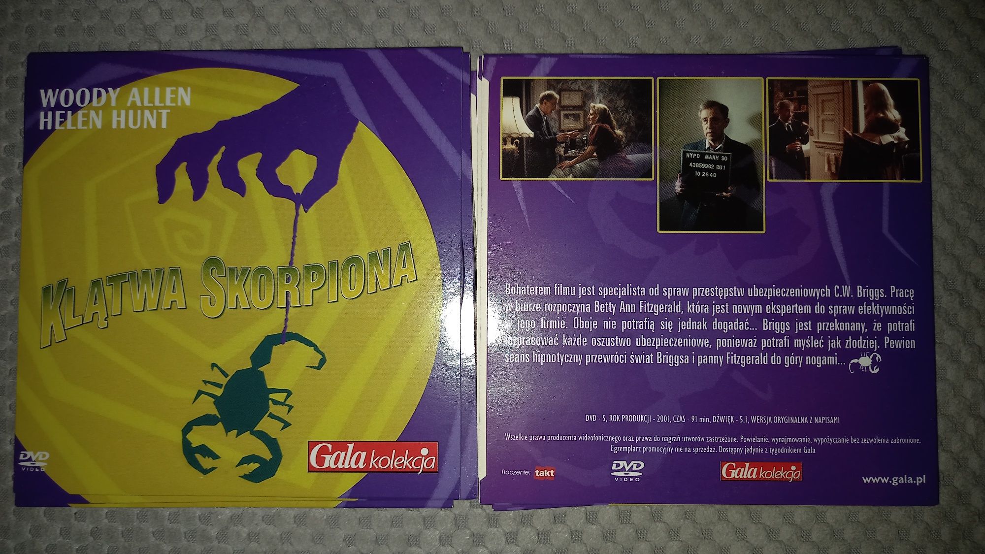 Klątwa skorpiona  dvd