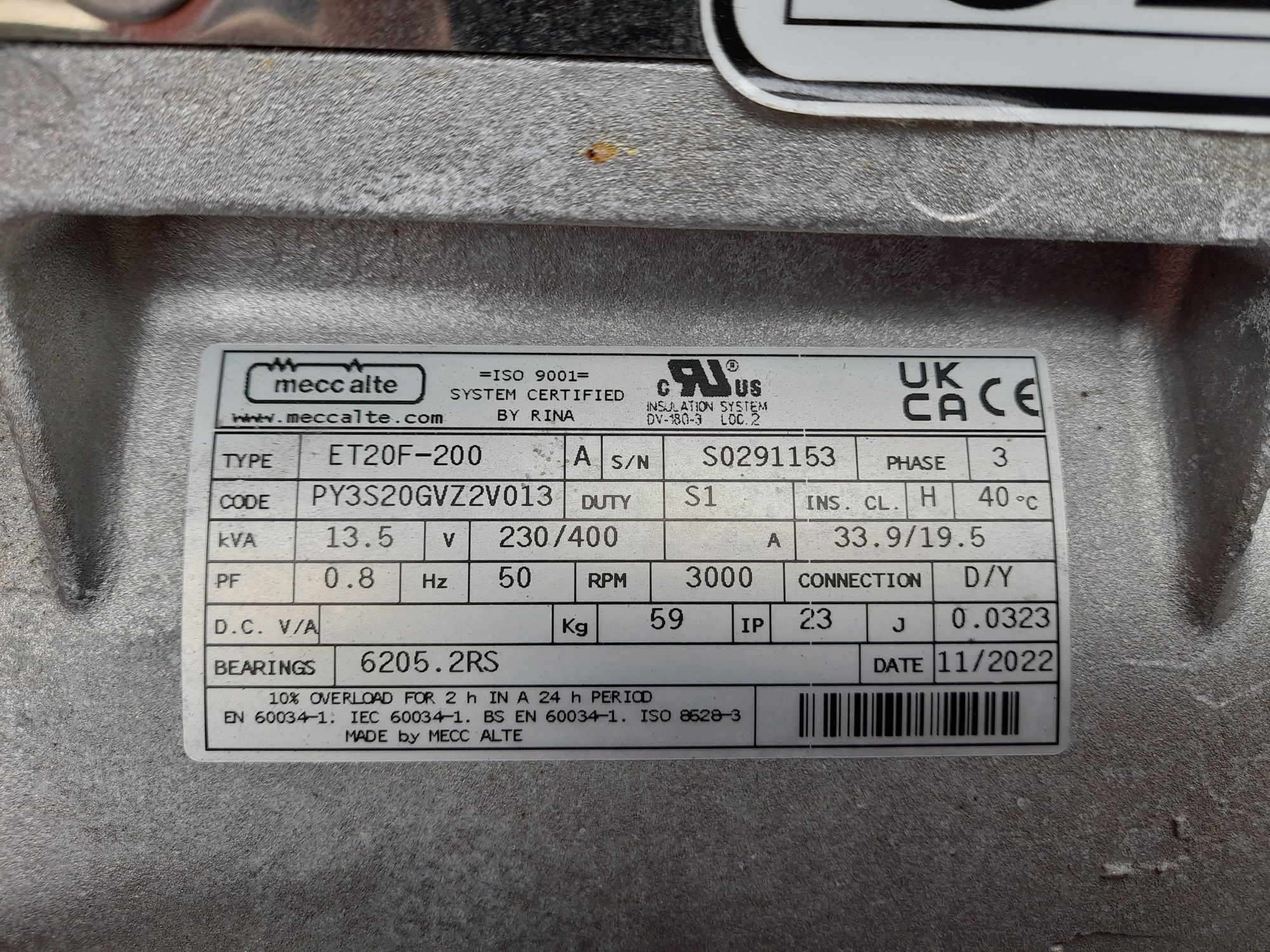 Agregat prądotwórczy 13,5kW 3-fazy. Puvire PE13.5