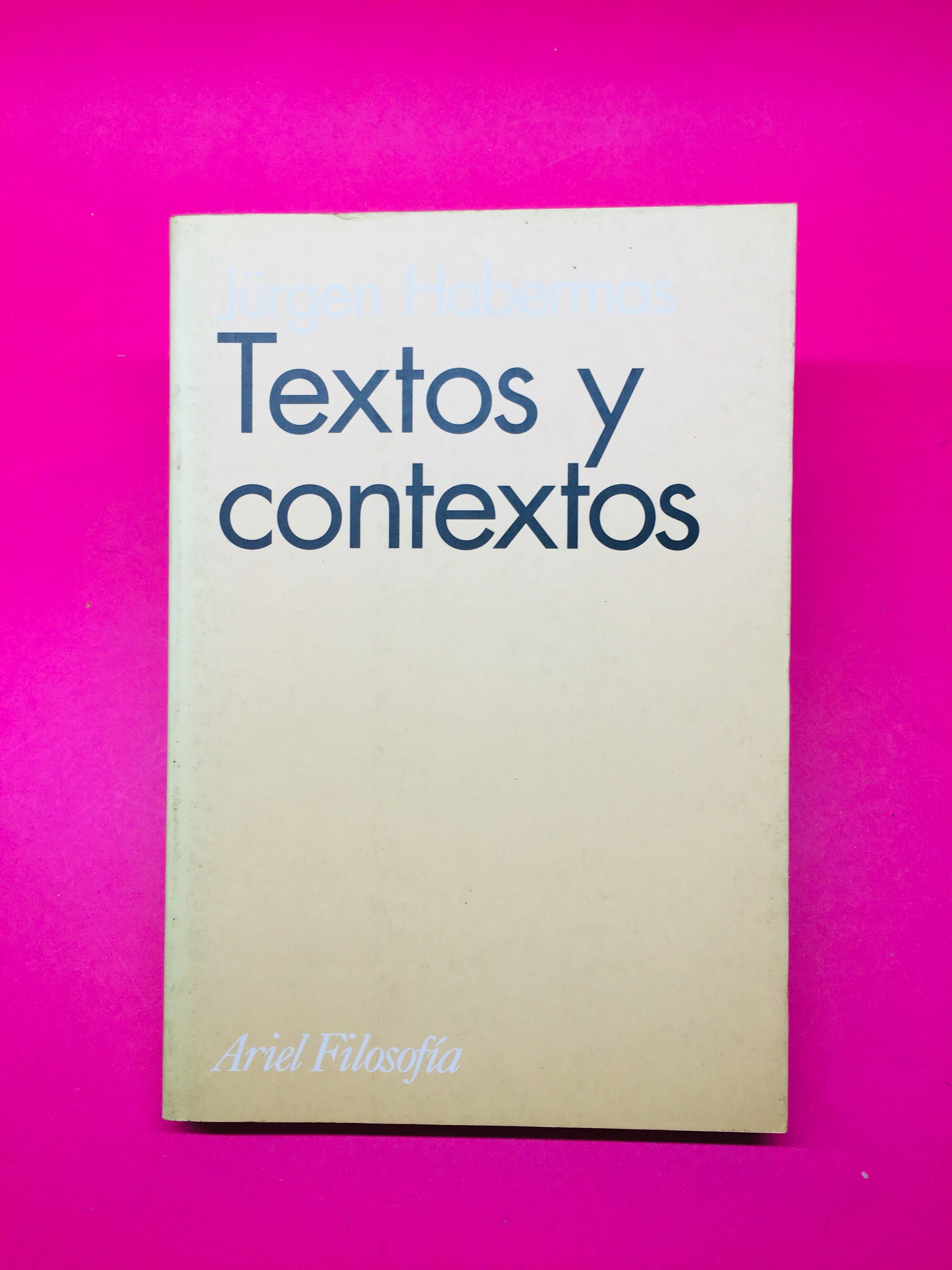 Textos y Contextos - Jurgen Habermas