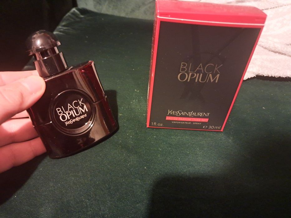 Yves Saint Laurent black opium over red