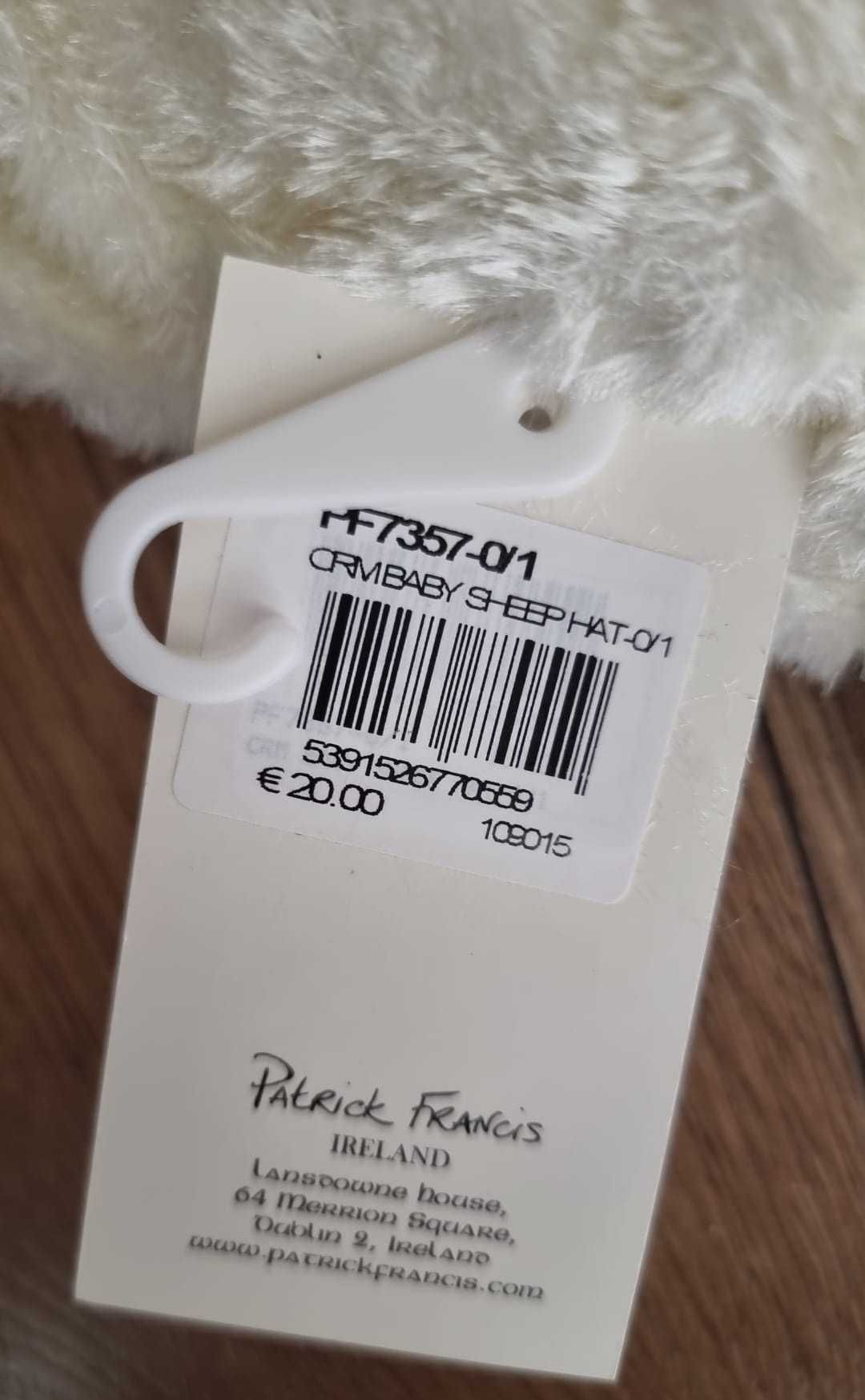 Czapka zimowa owieczka niemowlęca
