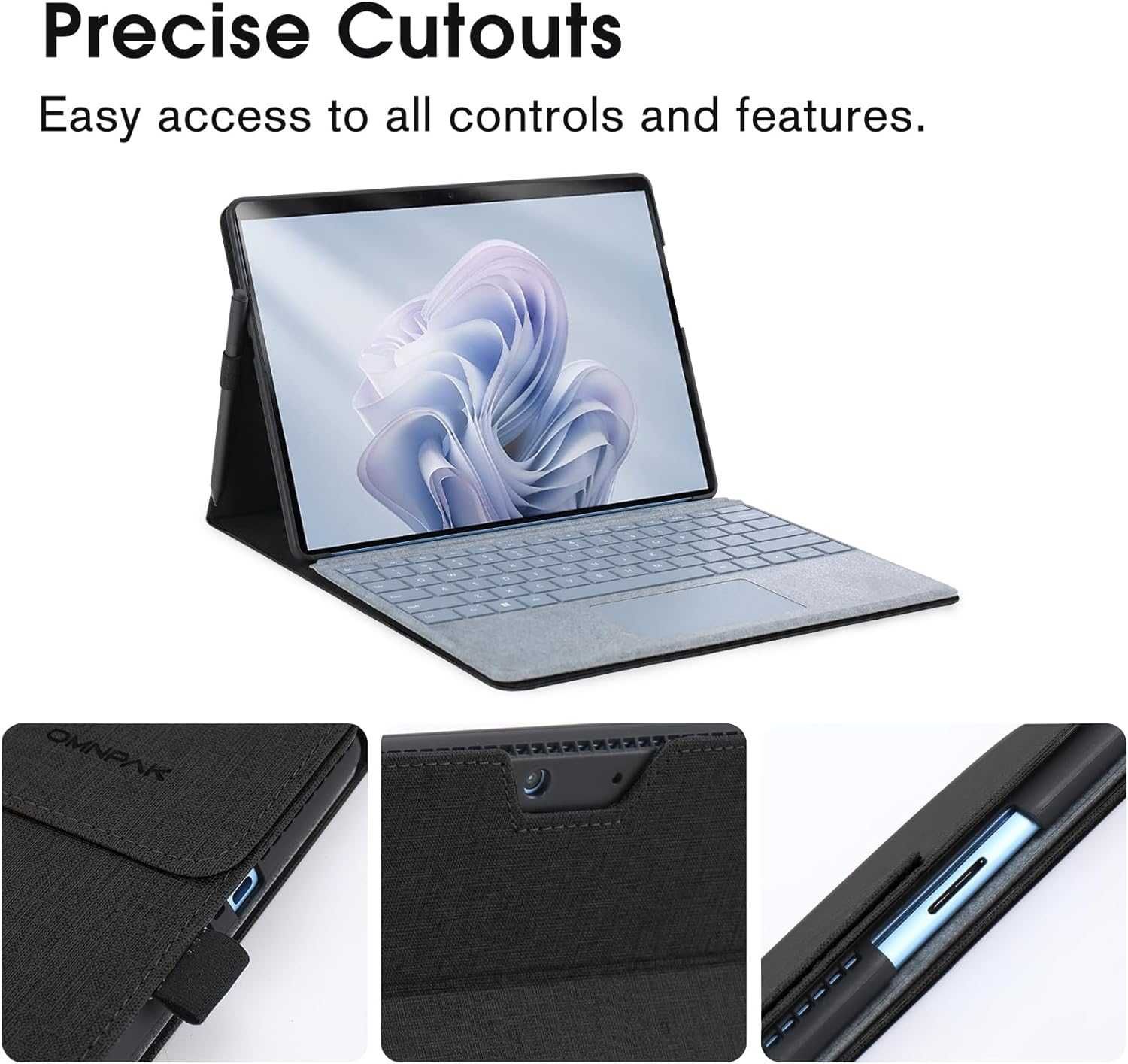 Omnpak etui biznesowe do tabletu MICROSOFT Surface Pro 9 Stojak