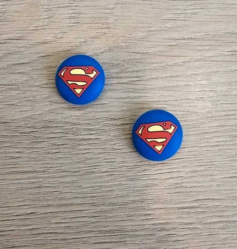Antypoślizgowe gumki nakładki kontroler Playstation Xbox Superman Blue