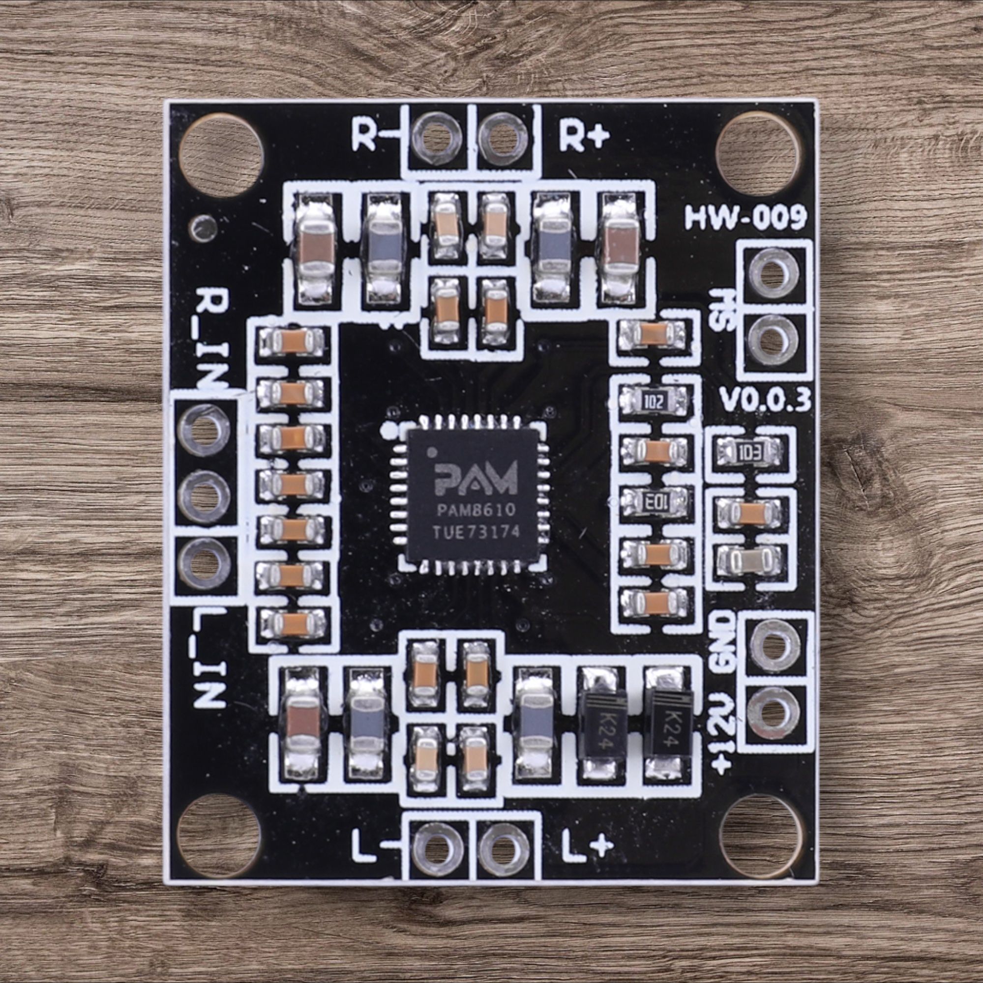 Усилитель звука цифровой 15w stereo встраиваемый