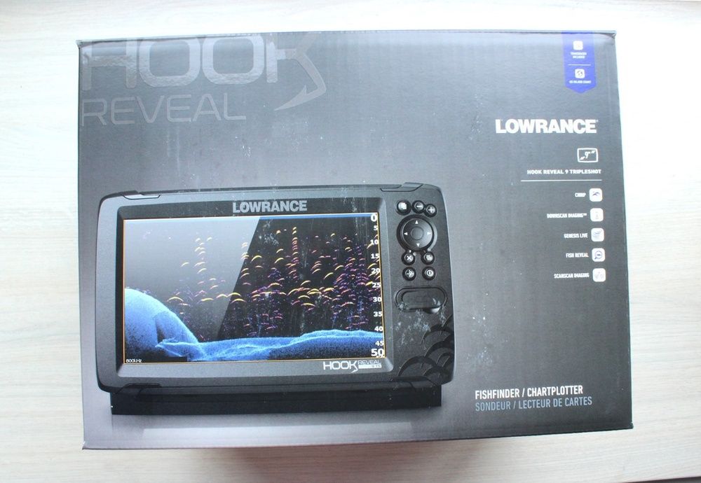 Єхолот Lowrance Hook REVEAL 7 9 Tripleshot, 5 SplitShot малює карти