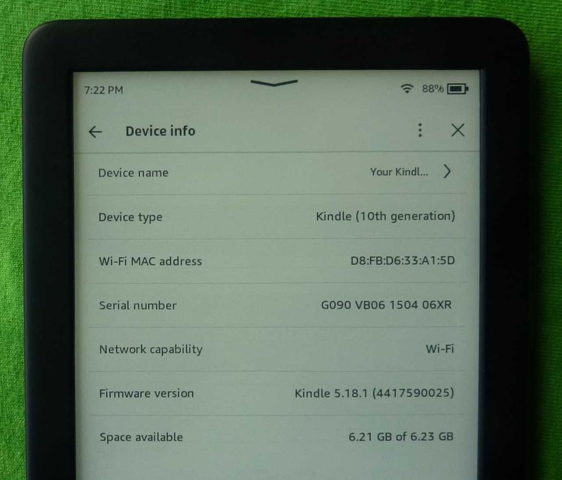 Amazon Kindle Basic Edycja 9, Generacja 10 / Kolor Czarny / 8GB