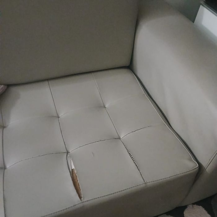 Sofá chaise longe pele de búfalo