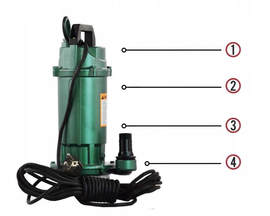 Nowoczesna POMPA DO WODY Brudnej Czystej Z Pływakiem Sito (OKAZJA)