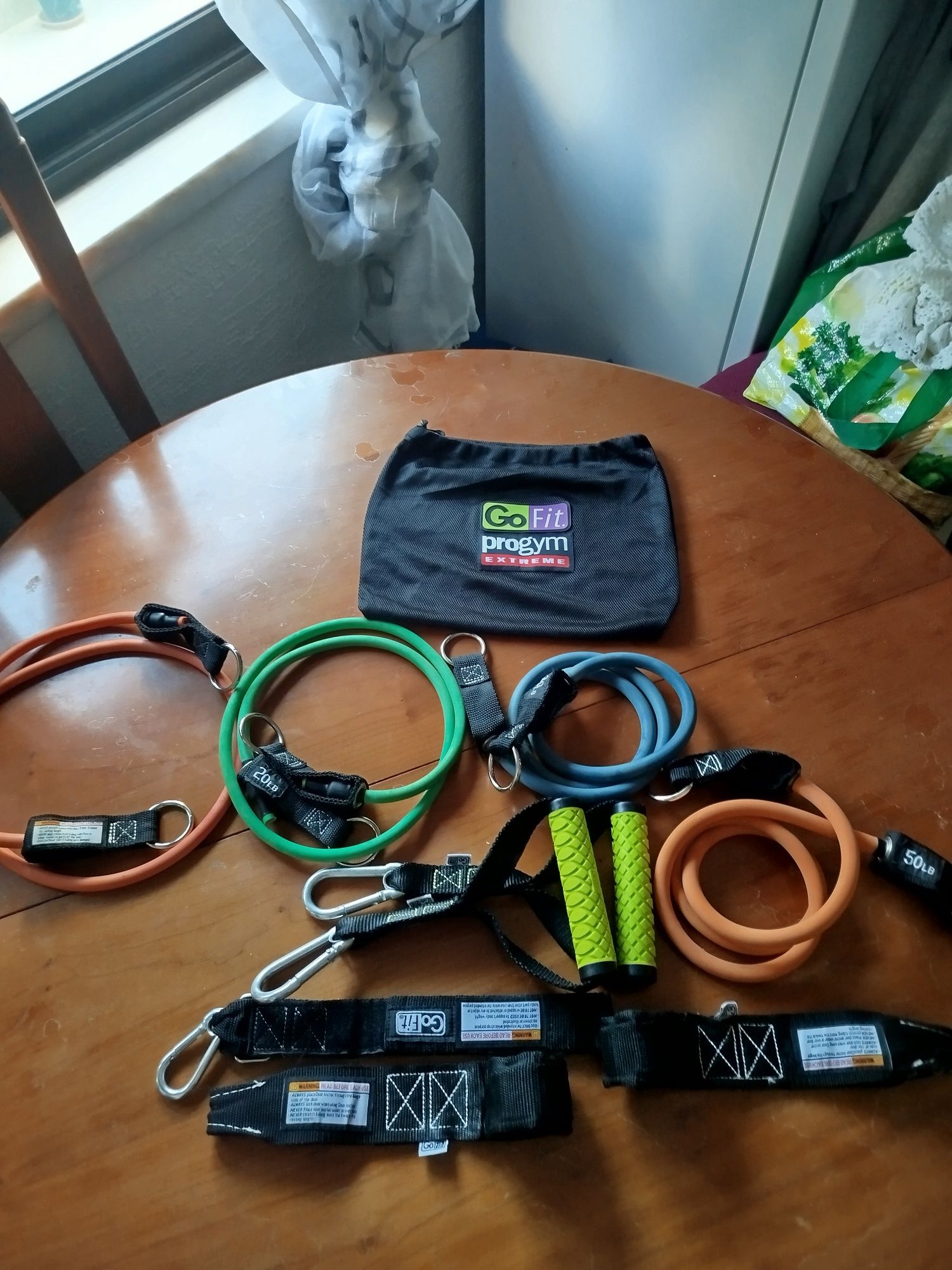 Conjunto de faixas elásticas go fit progym