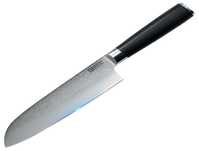 Nóż Santoku do Mięsa Japoński Stal Damasceńska Siekanie Krojenie Ostry