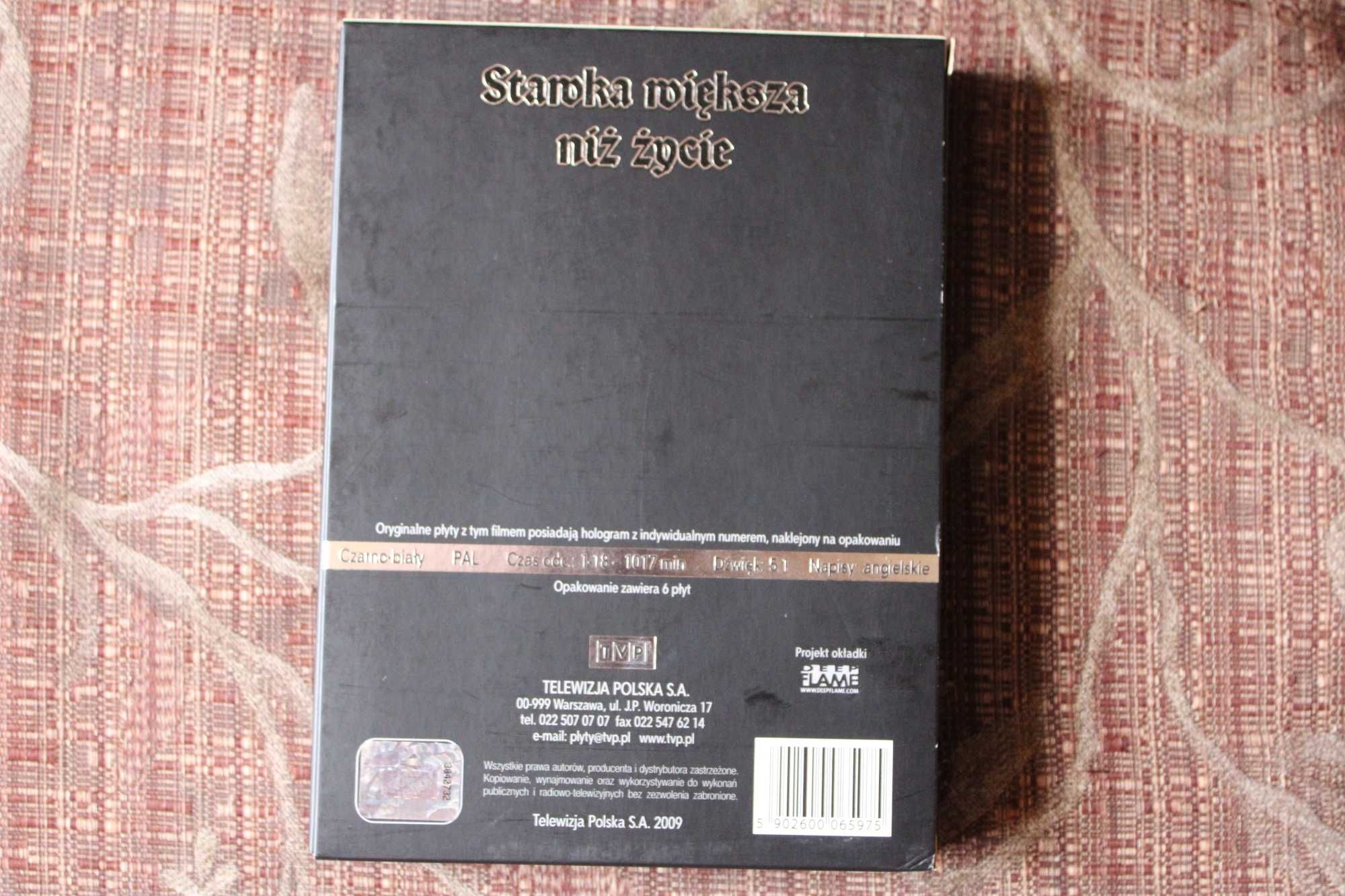 DVDx6-Stawka większa niż życie - polski serial na DVD-OKAZJA jak nowe