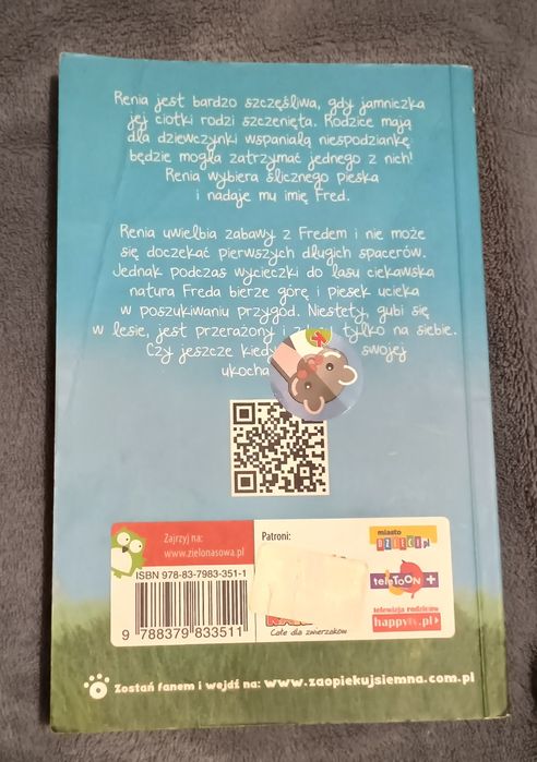 Fred się zgubil z serii Zaopiekuj się mną Holly Webb