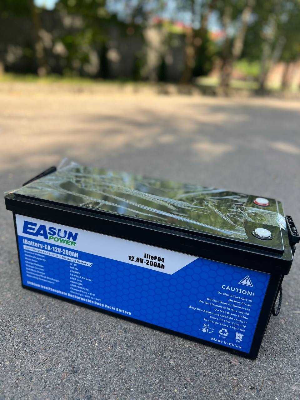 Easun 200Ah LiFePO4 | Акумулятор 12В з BMS | Сонячні системи, резерв