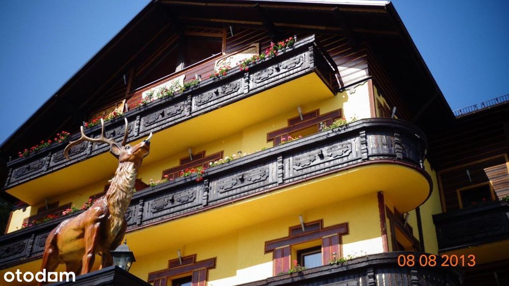 duży atrakcyjny regionalny hotel/pensjonat w centrum Wisły