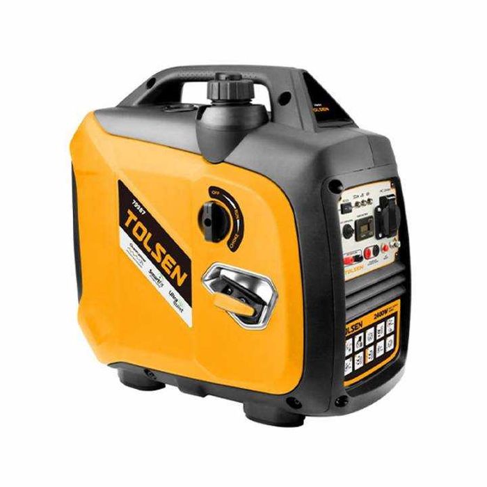 Генератор инверторный Tolsen 2400W бензиновый/2,4кВт/ЭКО режим/медь/г1