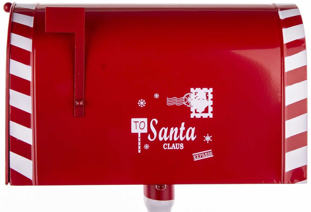 Stojąca świąteczna dekoracyjna wysoka skrzynka na listy do Św.Mikołaja