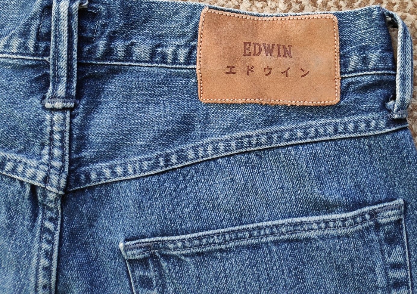 Edwin ed-55 джинсы regular tapered оригинал W30 L32 голубые