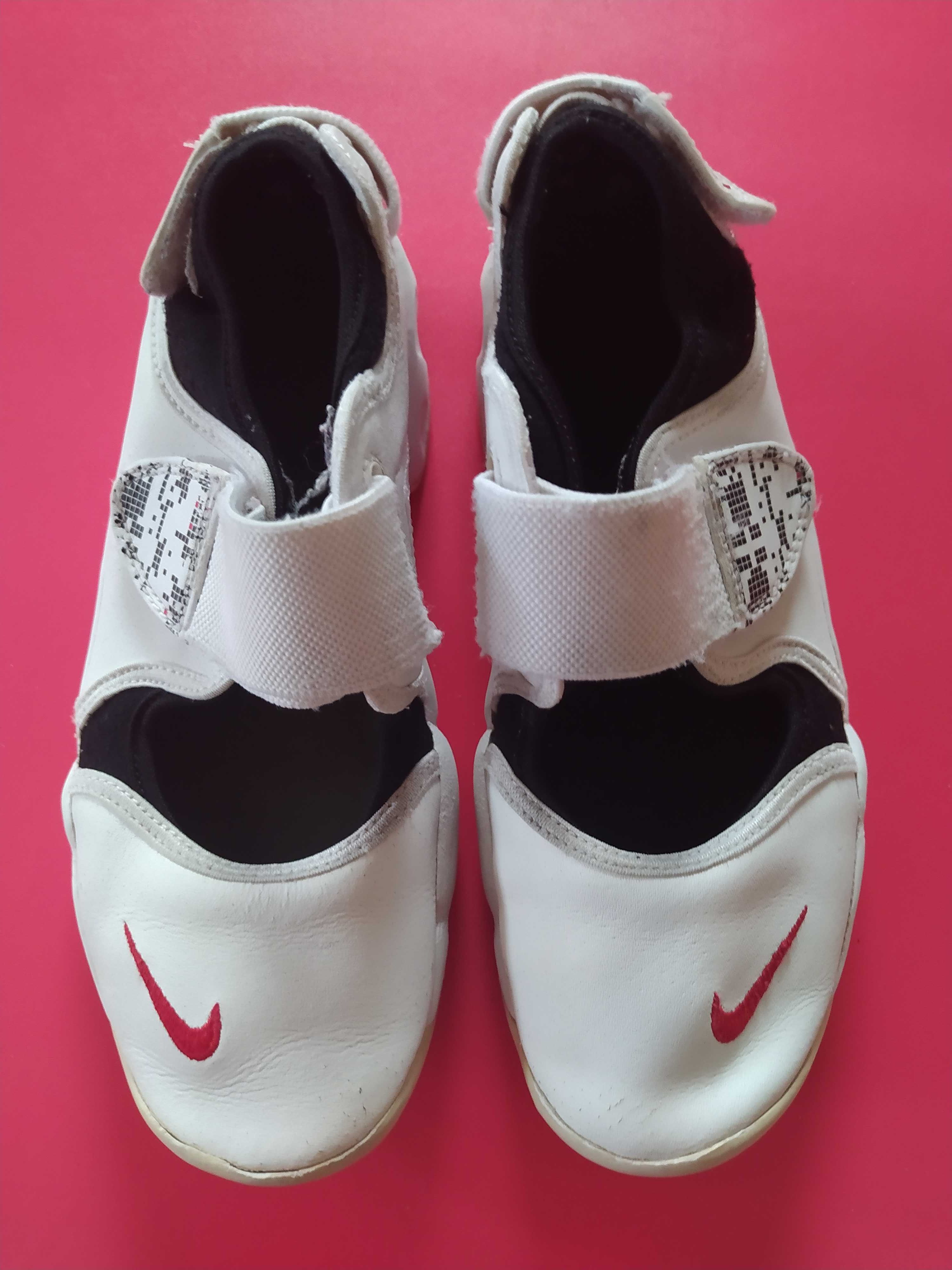 Baleriny Nike, 34/35, białe, rzepy.