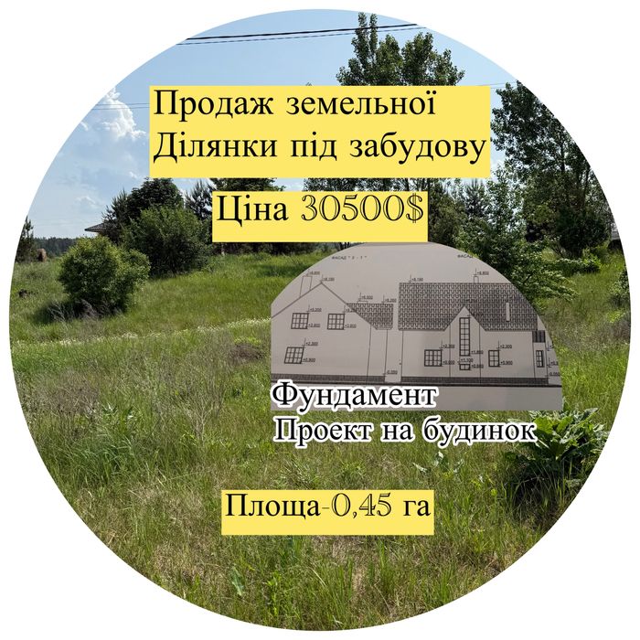 Продаж земельної ділянки.с.Козлин