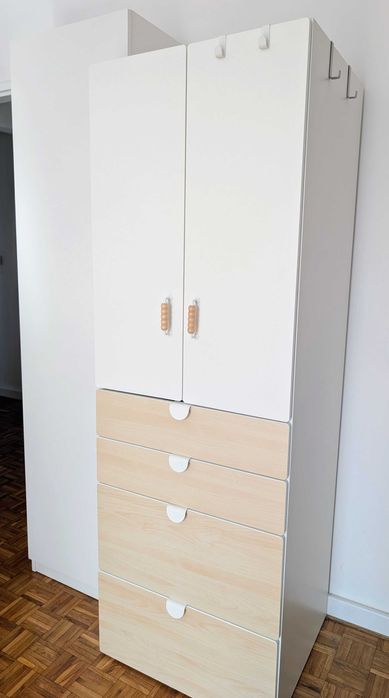 Szafa IKEA SMÅSTAD / PLATSA z 4 szufladami, 60x57x181 cm