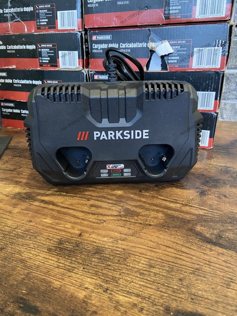 Подвійний зарядний пристрій для Parkside 12v