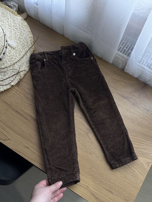 Коричневі Вельветові шоколадні штани дитячі  zara