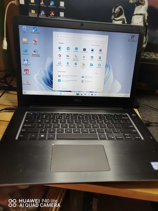 dell 14.1" i3-7gen , 8gb ddr4 , dysk m2 128gb ,win 11pro ,ładowarka