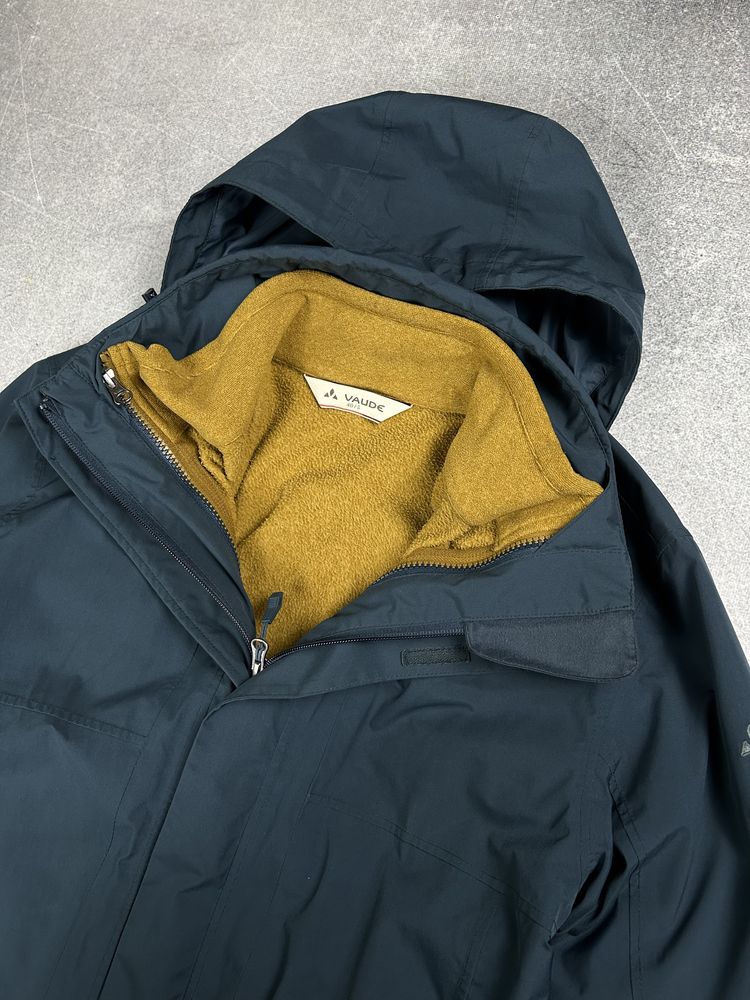 Vaude 3 в 1 (S-M) куртка дощовик мембрана трек хайк фліс