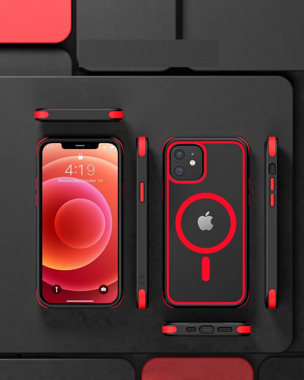 etui do iphone 12 iphone 12 pro, kompatybilne z magsafe