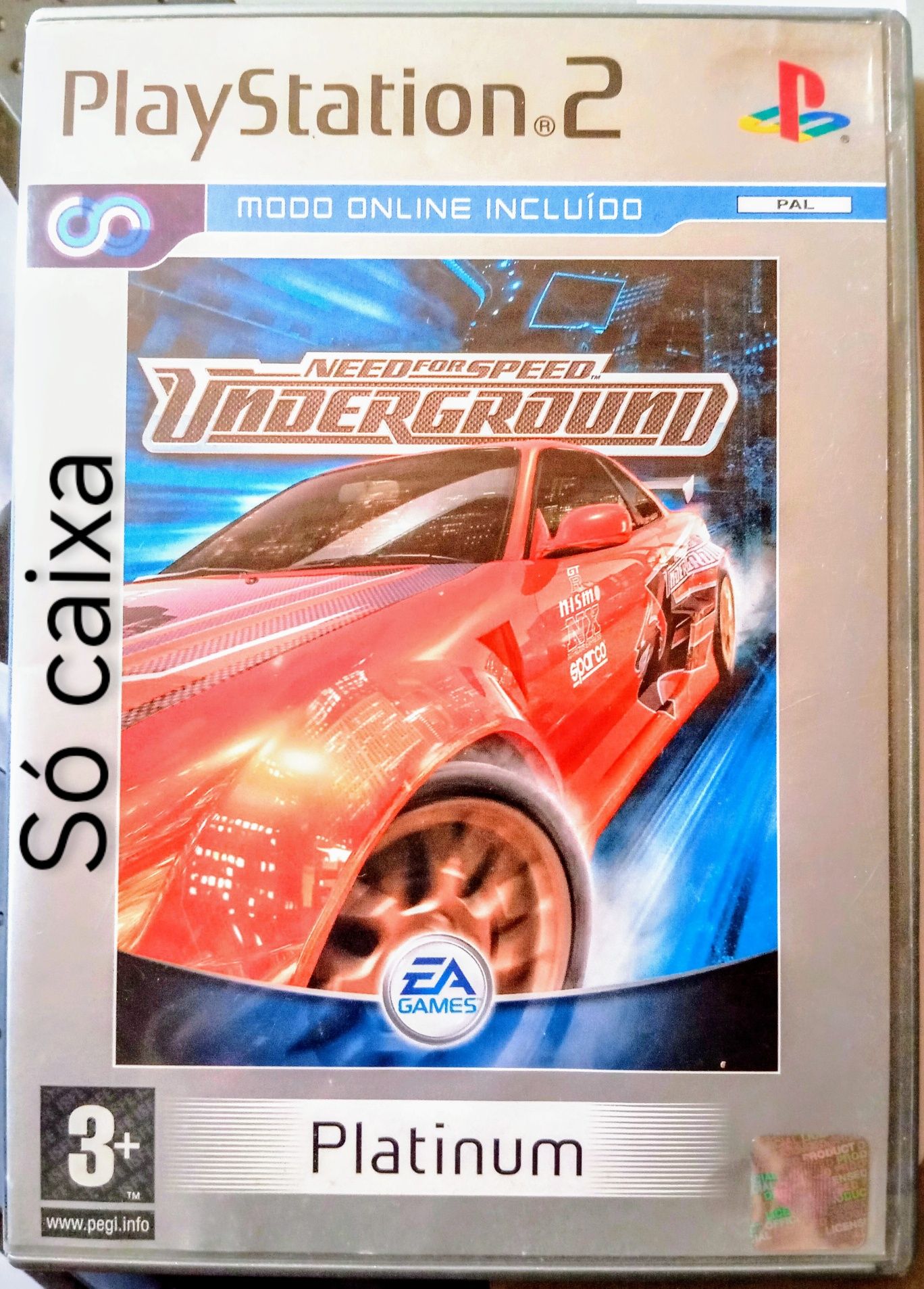 Need for Speed-caixa, FIFA 2008 -jogo PlayStation 2.