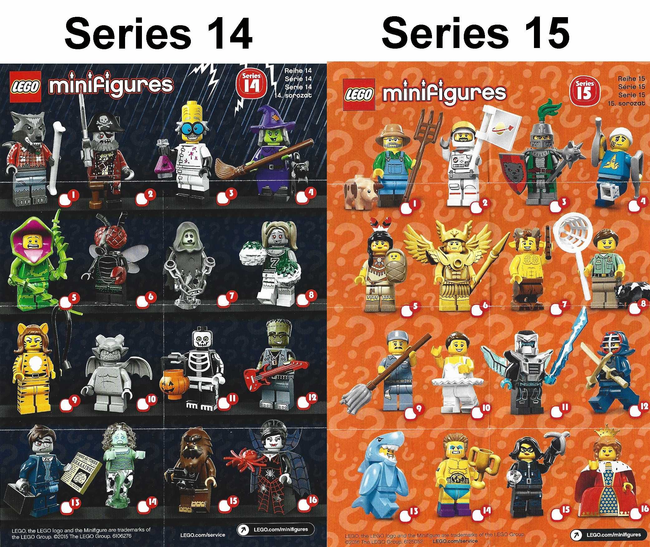 LEGO® MINIFIGURAS NOVAS - Várias Series - da 14 à Series 27