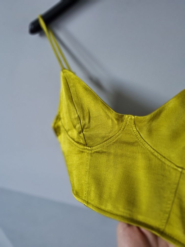 Satynowy gorset top Zara