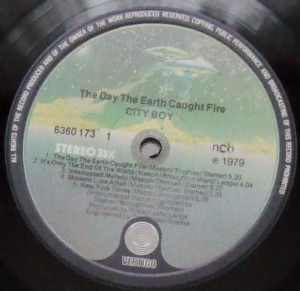 City Boy – The Day The Earth Caught Fire