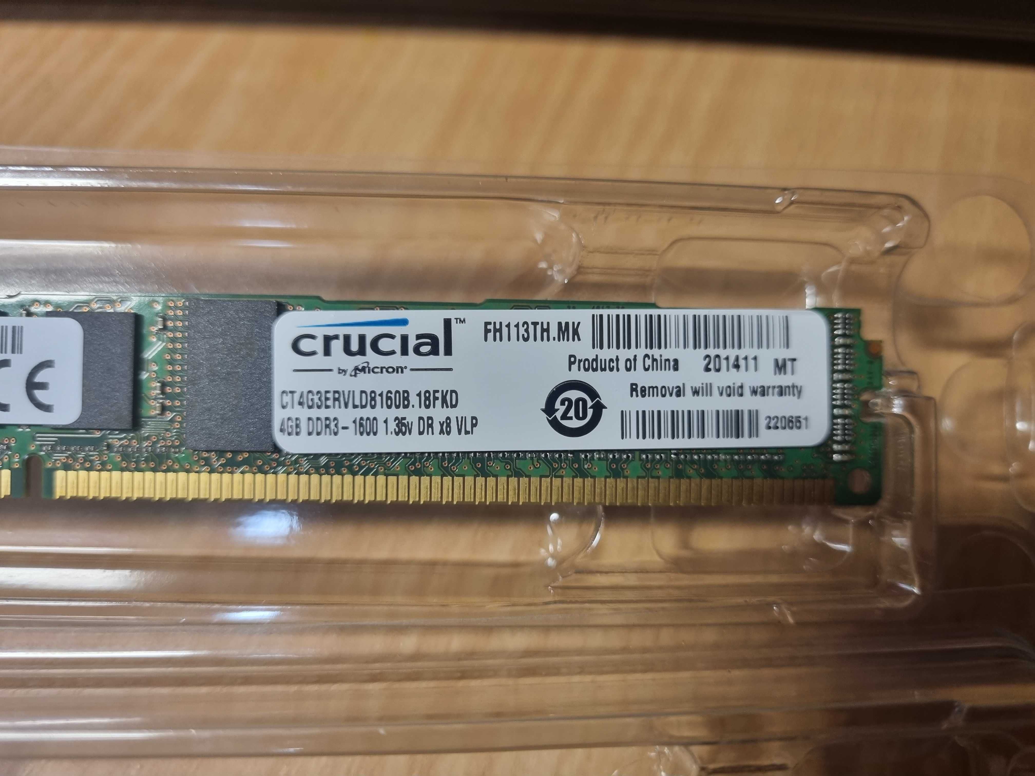 Оперативна пам'ять ОЗУ RAM Micron Crucial 8Gb (2x4GB) DDR3 - 1600МГц