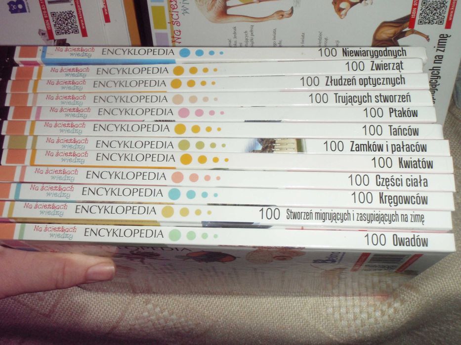 Na ścieżkach Wiedzy 12 książek  100 Ptaków, Kwiatów, Zamków, Tańców