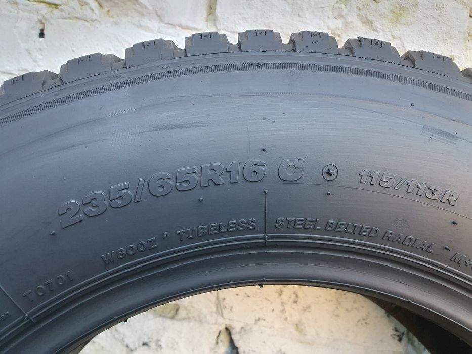 Opony zimowe 2szt. 235/65/16 C do busa BRIDGESTONE 7,5 mm!!! MONTAŻ!!!