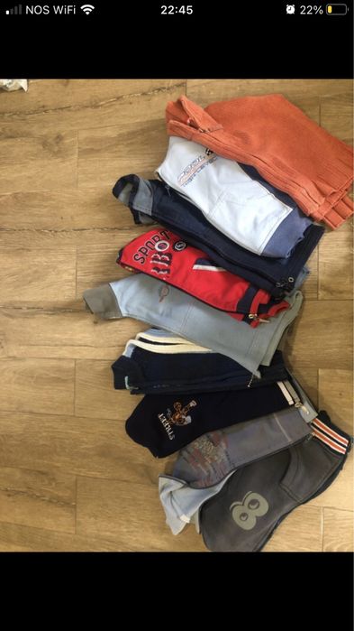 Lote de roupa menino