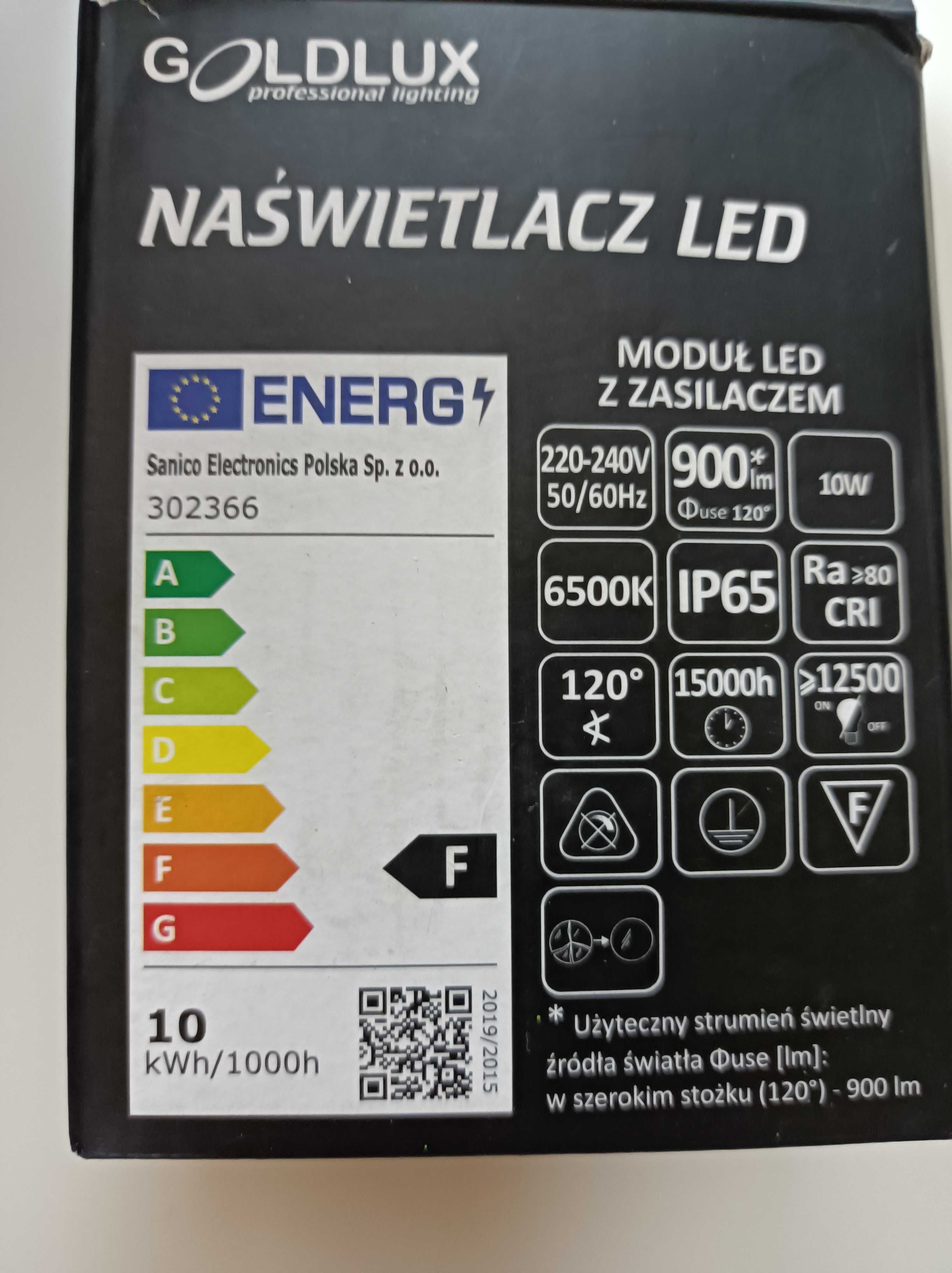 Naświetlacz Lampa LED 10W 900lm 230V