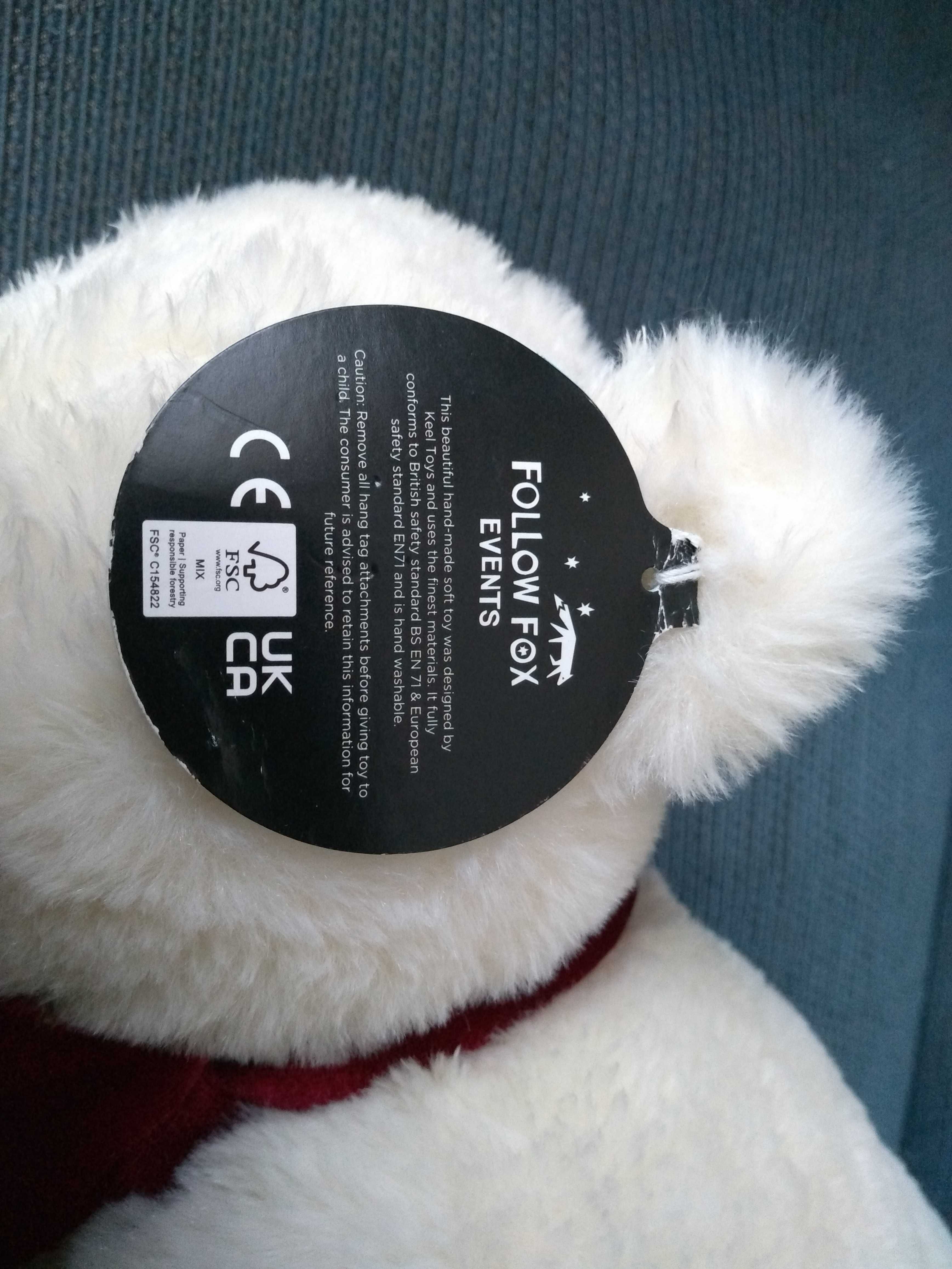 Maskotka pluszowa biały Miś polarny Keel Toys