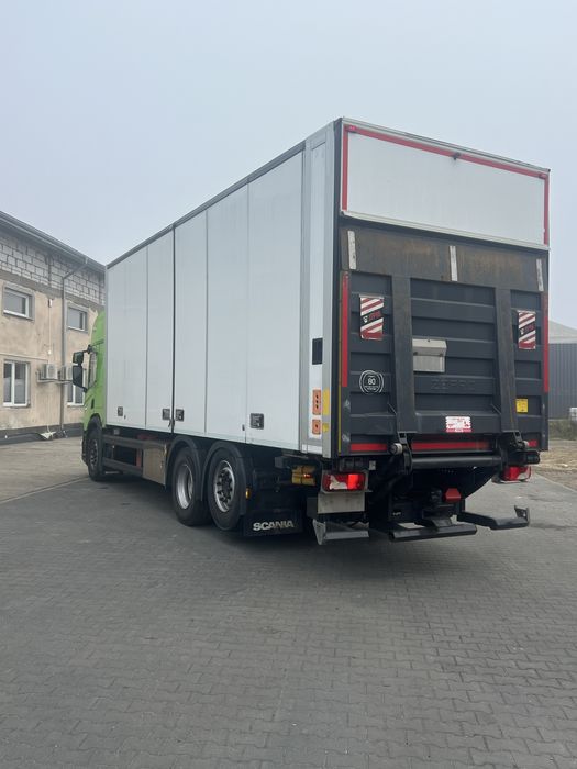 Scania P500/2019/winda/oś skrętna/dmc26t/podgrzewany box/480tys/