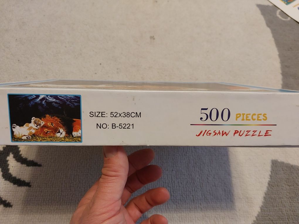 Puzzle 500 szt 52x38 cm, nowe