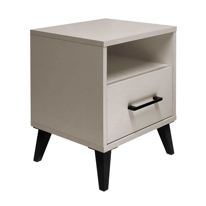 Szafka nocna z podświetlaną szufladą w różnych kolorach