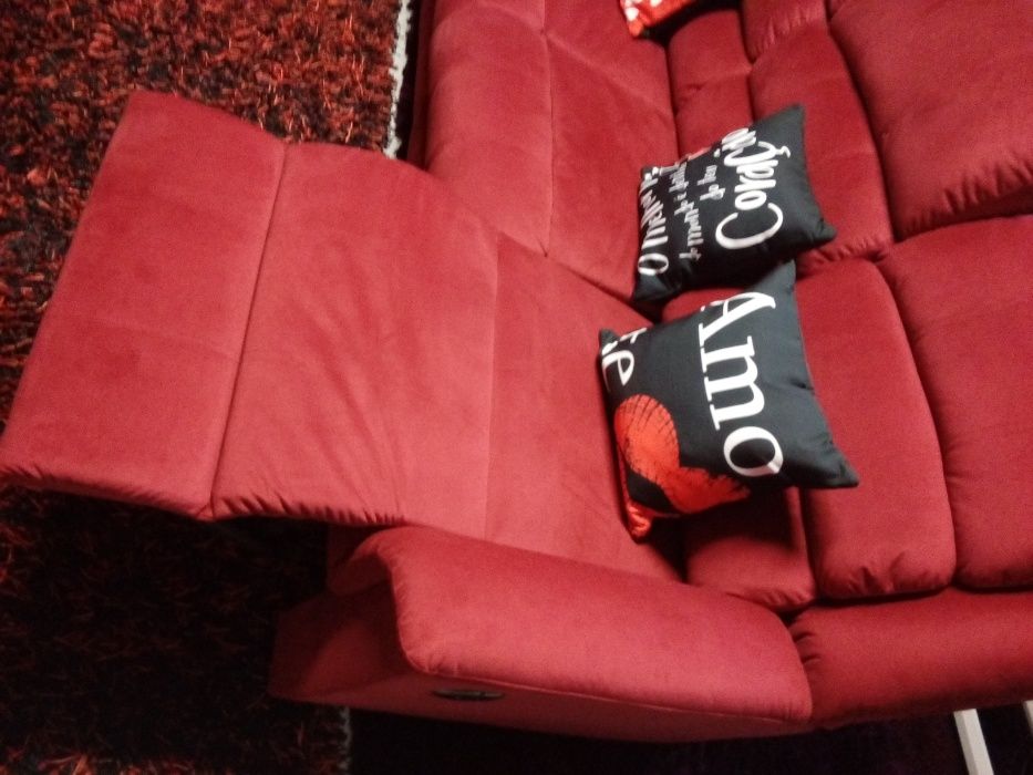 NOVO Sofá de angulo design italiano "promoção "LOURINI RELAXANTE ELECT