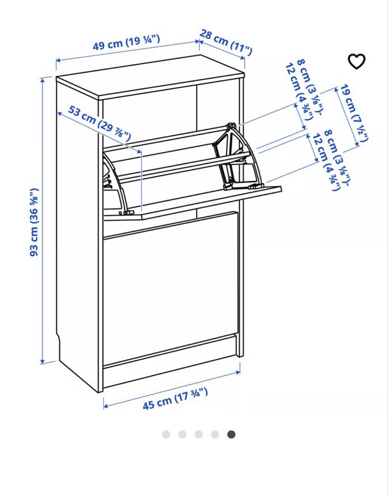 Szafka na buty ikea