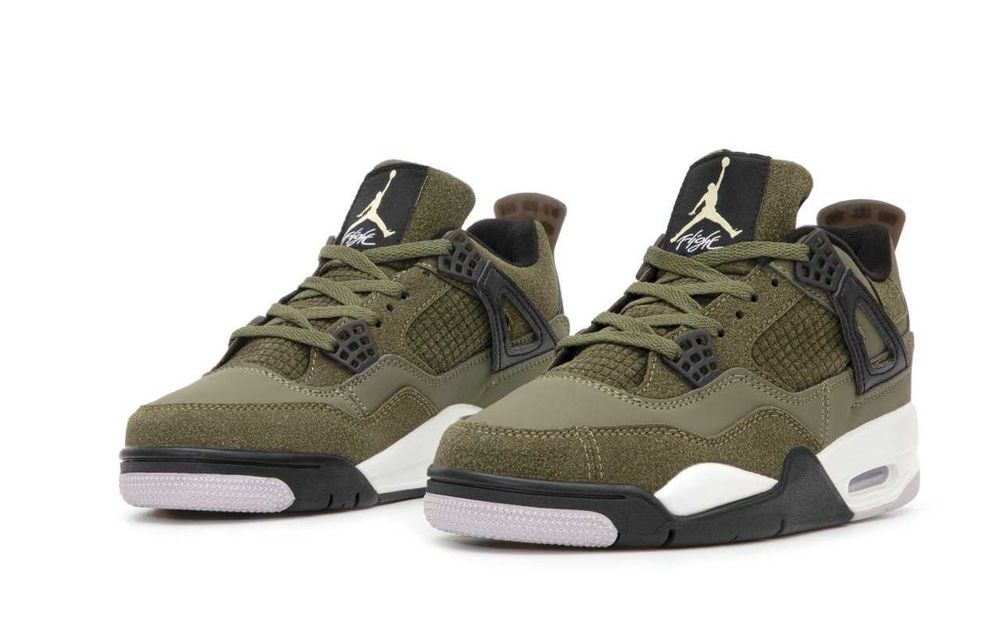 Мужские кроссовки Nike Air Jordan 4 "Olive" Размеры 41-45